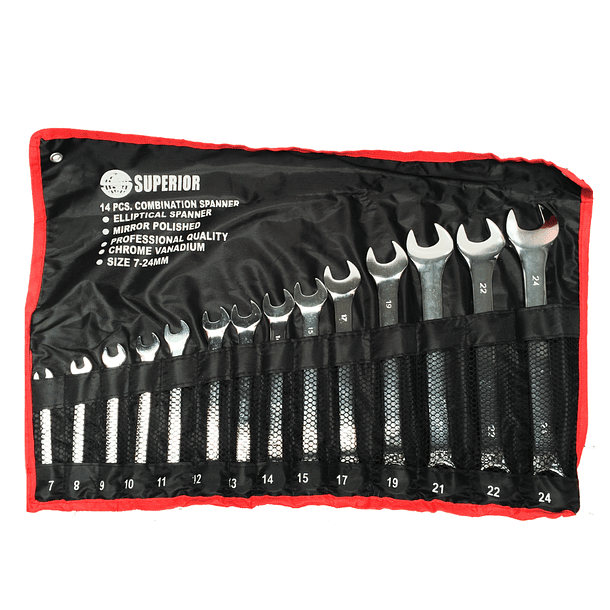 Juego Llaves Mixtas/ Combinadas Superior 7 - 24 14 Piezas 