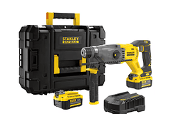 TALADRO ROTOMARTILLO STANLEY INALAMBRICO SDS PLUS 20V SBH900M2K-B3