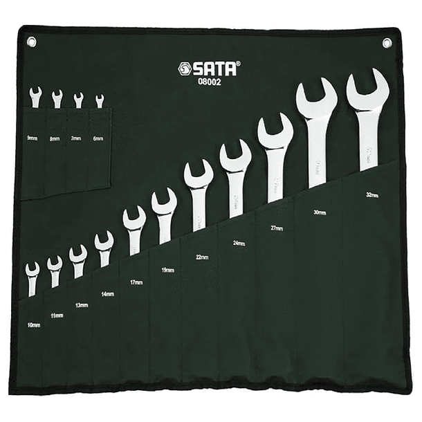 JGO LLAVES MIXTAS SATA 6-32 MM 15 PZAS ST08002SJ
