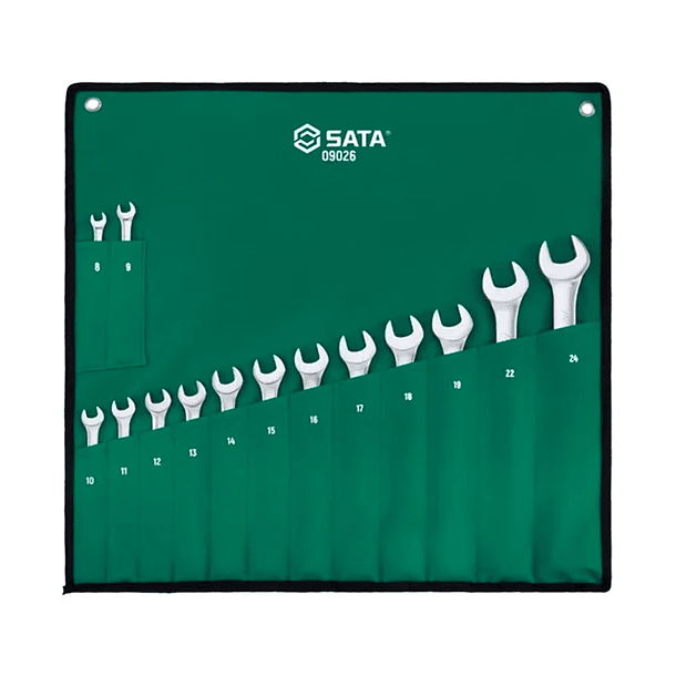 JGO LLAVES MIXTAS SATA 8 - 24 MM 14 PZAS ST09026SJ