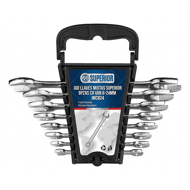 JGO LLAVES MIXTAS SUPERIOR 9PZAS CR VAN 8-24MM JMC824