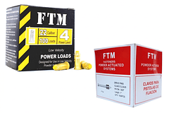 CARGAS AMARILLAS CAL 22+CLAVOS CAJA X 100 UNDS NIVEL 4