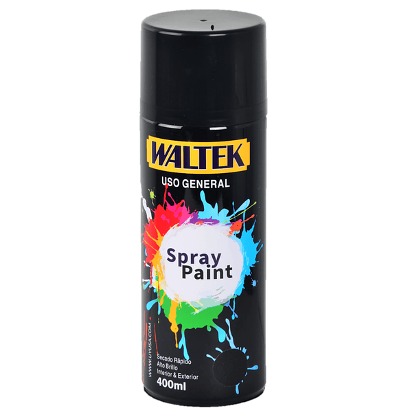 Aerosol Waltek Negro Brillante - 