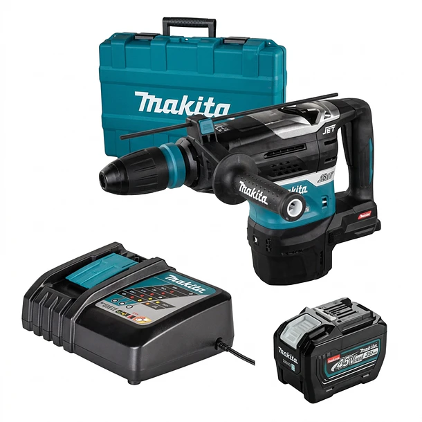 TALADRO ROTOMARTILLO MAKITA SDS MAX 40V 40MMBL XPT AVT AWS2 BATERIAS 5AH+CARGADOR