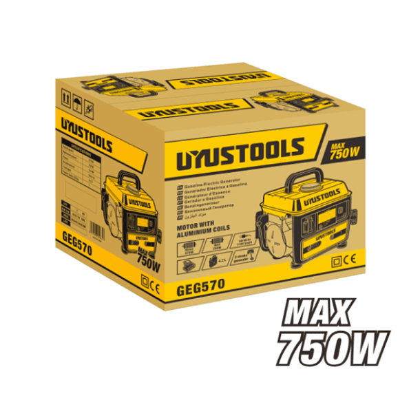 GENERADOR ENERGIA A GASOLINA UYUSTOOLS 570W/750W GEG570 1