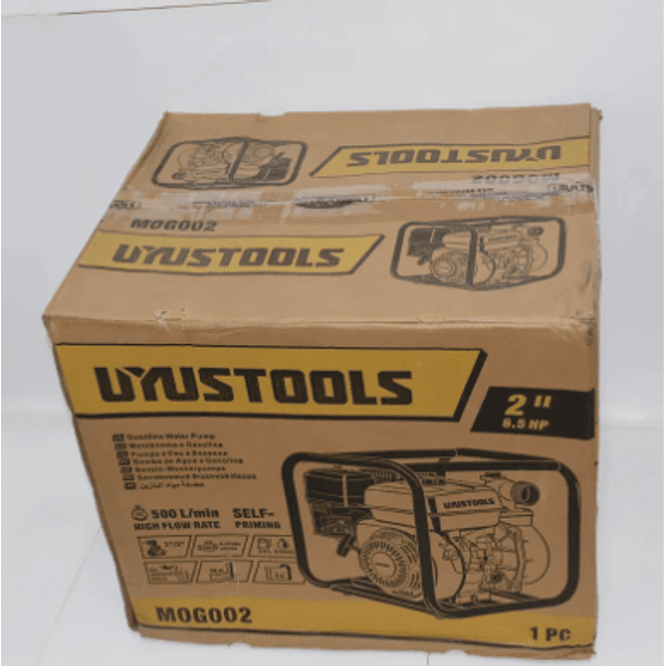 MOTOBOMBA UYUSTOOLS MOTOR GASOLINA 6.5HP 2 X 2 MOG002 3