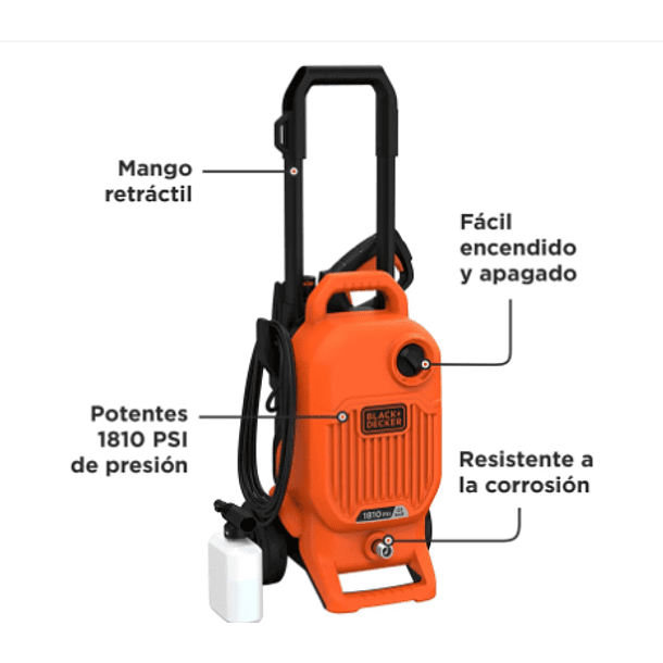 HIDROLAVADORA BYD 1800PSI 1700WTS BEPWB2000-B3 3