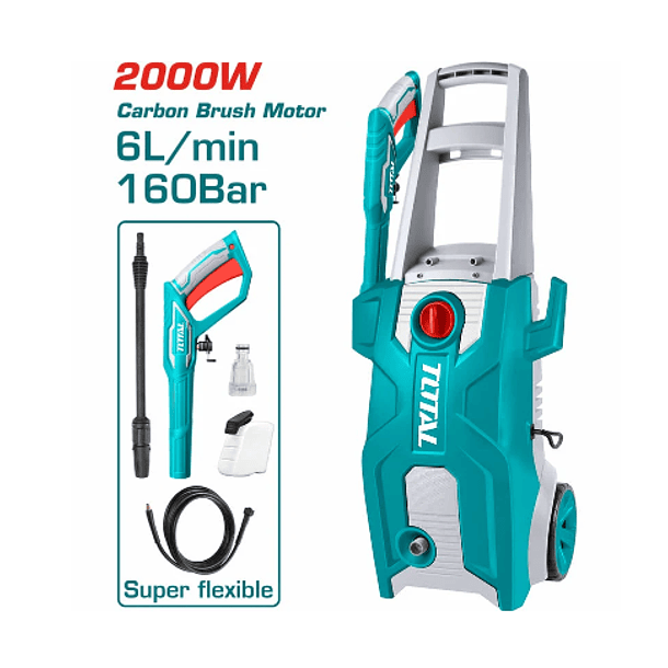 HIDROLAVADORA TOTAL 2000W 2320PSI INDUSTRIAL SUPER TOTAL UTGT11376 1