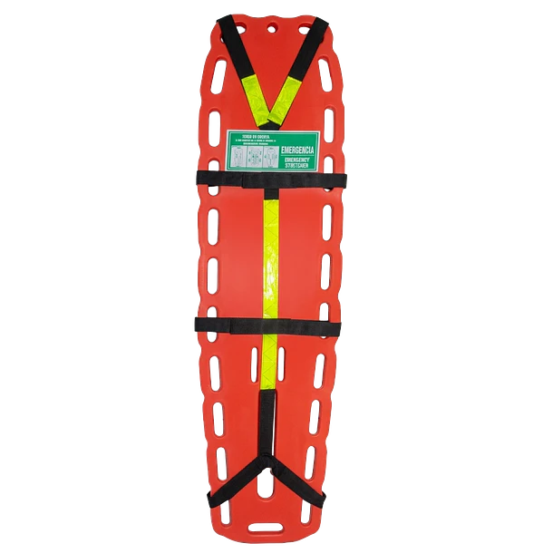 CAMILLA PLASTICA PRIMEROS AUXILIOS CON CORREAS