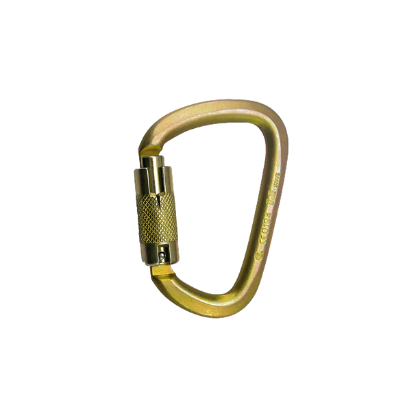 MOSQUETON STEELPRO EN D CARABINERO ACERO DOBLE 500882