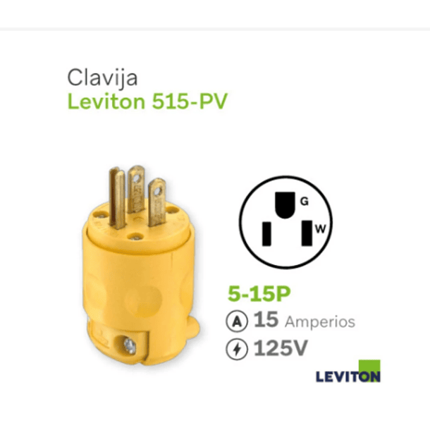 CLAVIJA P/TIERRA LEVINTON 15AH AMARILLA  2