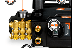 HIDROLAVADORA EVANS 1500 PSI 8 LPM 125/110V 1F 2HP HI08L15ME200