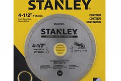 DISCO DIAMANTADO CONTINUO STANLEY 4 1/2 STA47451L