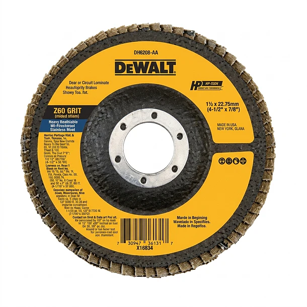 DISCO FLAP DEWALT 4 1/2 # 80 DW8309-BR