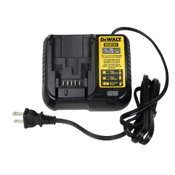 CARGADOR BATERIA DEWALT 12/20/60V 1.5 AMP DCB107 1