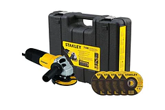 PROMO STANLEY PULIDORA  ANGULAR 4 1/2 710W + 5 DISCOS