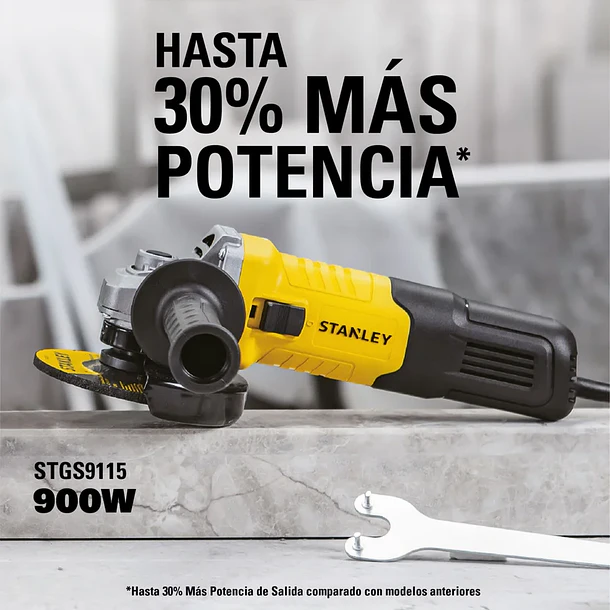 PROMO STANLEY PULIDORA 4 1/2 900W  120 V -60HZ STGS9115-B3 2