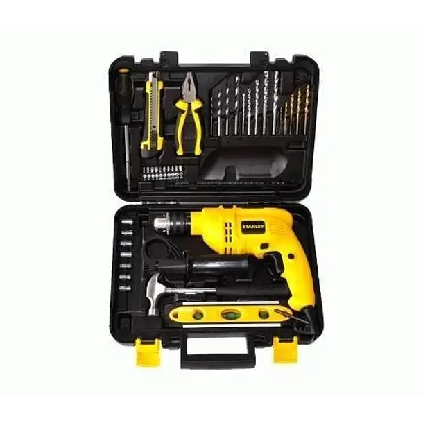 PROMO STANLEY TALADRO 1/2 600W+ESTUCHE CON ACCESORIOS 1