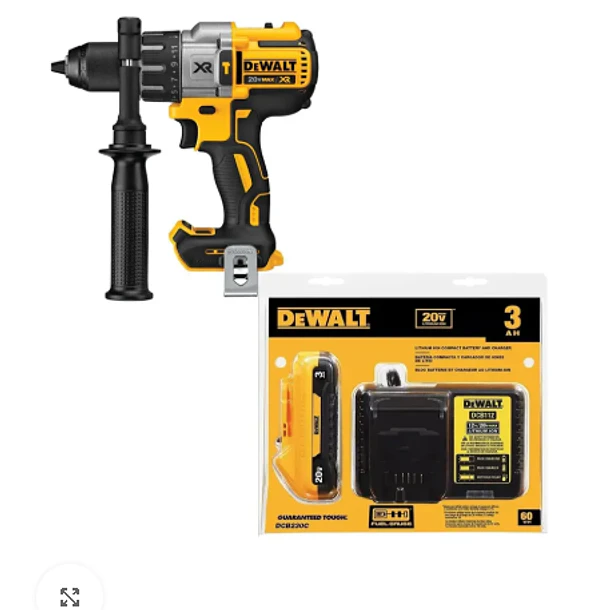 PROMO TALADRO DEWALT INAL 20V DCD996B+CARGADOR+BATERIA 3.0 AMP DCB230C 3