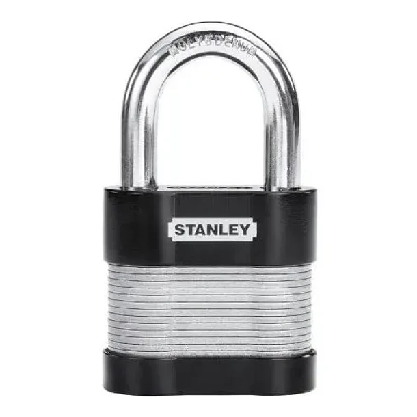 CANDADO STANLEY LAMINADO ENCAUCHETADO 50MM REFS828228