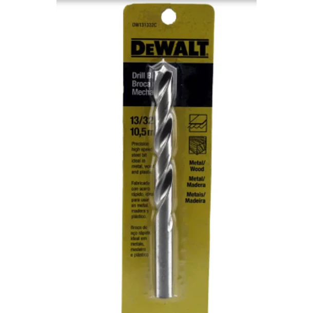 BROCA HSS DEWALT 13/32 1