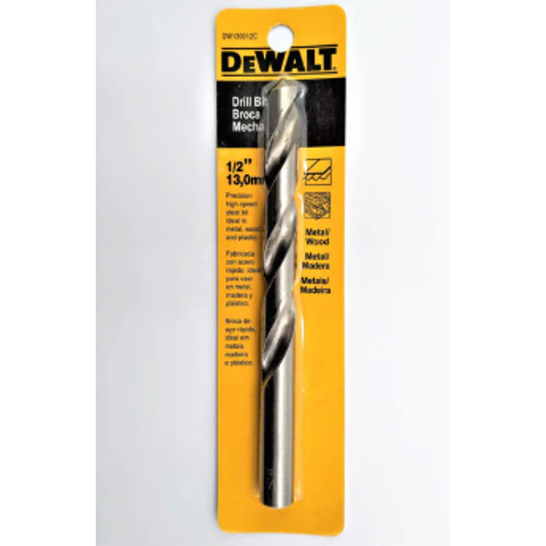 BROCA HSS DEWALT 1/2 DW130012C 1