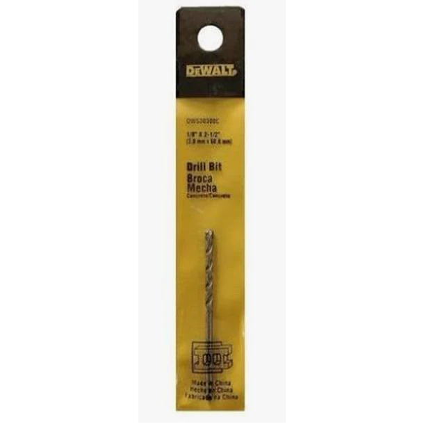 BROCA MURO DEWALT 1/8 X 2 1/2 PUL DW530300C 1