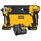 PROMO DEWALT TALADRO INAL 12V 1.3 AMP DCD700 + ATORNILLADOR DEWALT DCF805 DCK201C2-B3 1