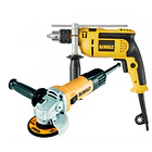 PROMO DEWALT PULIDORA 41/2 4120+TALADRO 1/2 VVR DWD024 1