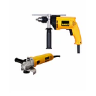 PROMO E-COMERCE PROMO DEWALT PULIDORA 41/2 DWE4010+TALADRO 1/2 DW508S DW508S-B3G 1