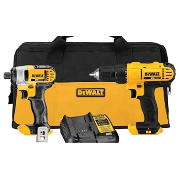 PROMO DEWALT TALADRO ATORN. 1/2 20V DCD771C2+TALADRO PERCUTOR 1/2