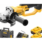 PULIDORA DEWALT INAL 4.1/2 20V MAX +CARGADOR +2 BATERIAS 5AH DCG412P2 DESCON  1