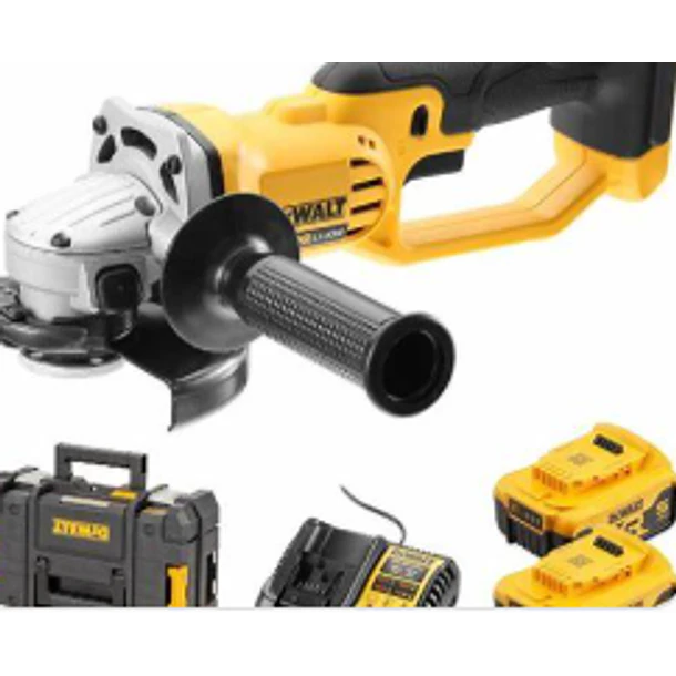 PULIDORA DEWALT INAL 4.1/2 20V MAX +CARGADOR +2 BATERIAS 5AH DCG412P2 DESCON  1