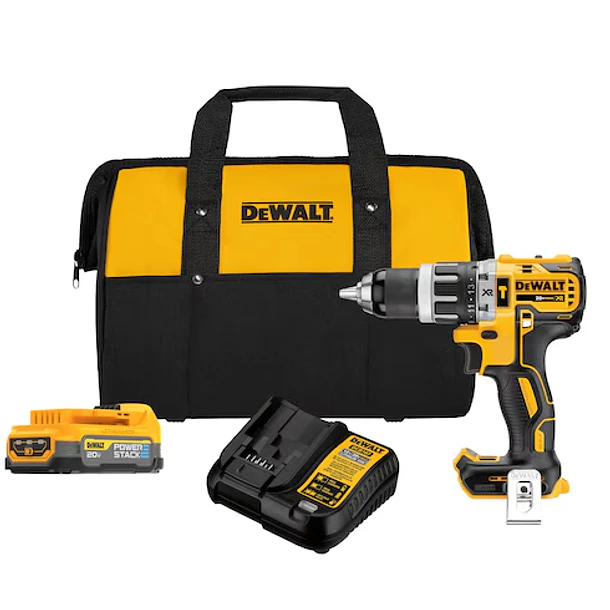 PROMO DEWALT TALADRO PER 1/2 2 VEL+CARGADOR+1BAT+BOLSA  LONA DCD796E1-B3 1