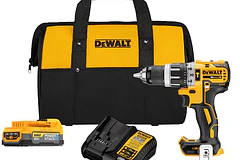 PROMO DEWALT TALADRO PER 1/2 2 VEL+CARGADOR+1BAT+BOLSA  LONA DCD796E1-B3