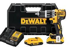TALADRO PERCUTOR INAL 1/2 DEWALT 20V BRUSHLESS +CAJA PLAS+2BATERIAS XR 2 AMP+CARGADOR