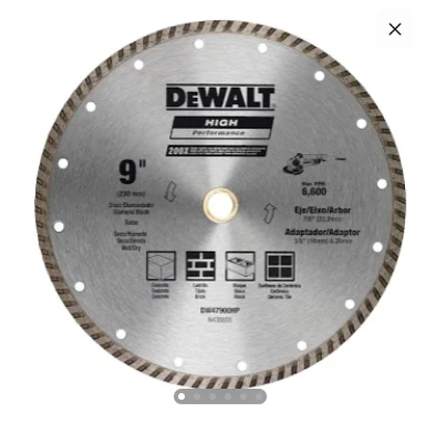 DISCO DIAMANTADO TURBO DEWALT 9 DW47900HP 1
