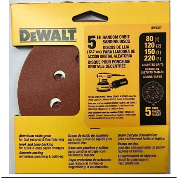 DISCO LIJA DEWALT 5