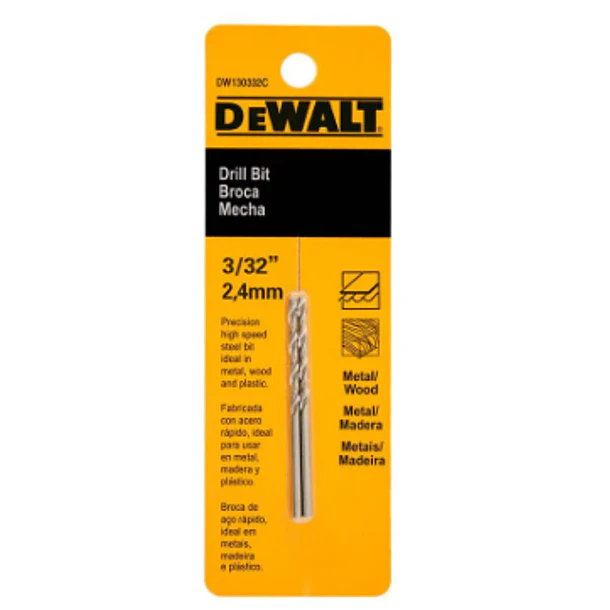 BROCA DEWALT HSS  3/32 DW130332C 2