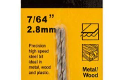 BROCA DEWALT HSS X UNIDAD 7/64 DW130764C
