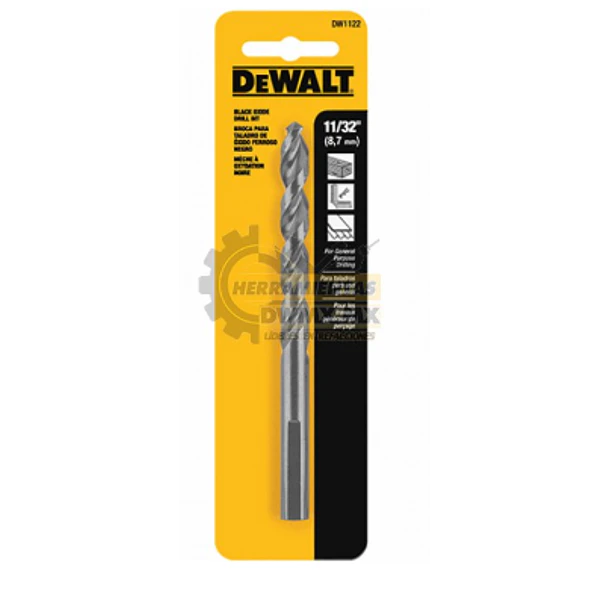 BROCA DEWALT HSS X UNIDAD 11/32 DWA32232G 2