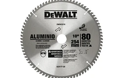 DISCO SIERRA CIRCULAR DEWALT 10 X 80 DIENTES ALUM DWA03210