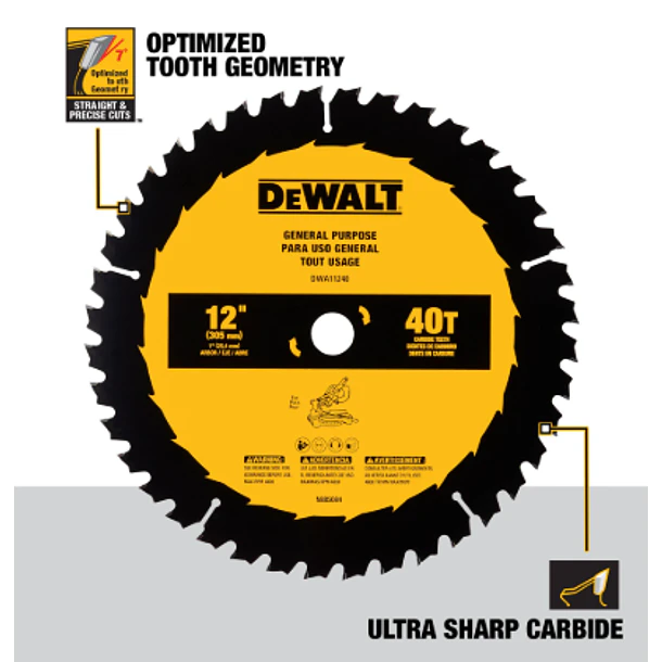 DISCO SIERRA DEWALT 12