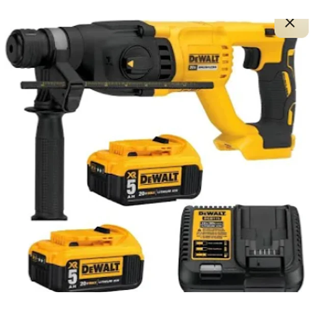 PROMO ROTOMAR DEWALT SDS PLUS INAL 20V MAX+2 BAT 5AH+CARGADOR+DCH133H2-B3 1