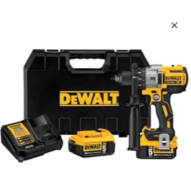 PROMO DEWALT TALA-ATORNI CUAD 1/2 3 MODOS+2 BAT 5AH+CARGADOR DCD991P2 1