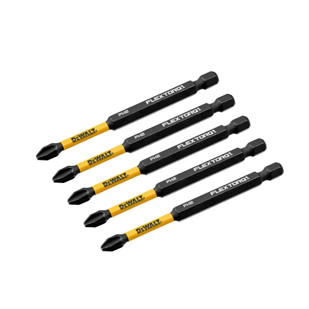 JGO PUNTA ESTRELLA IMPACTO DEWALT PH2 X 5 PZAS DWAF3PH2IR5