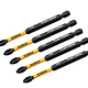 JGO PUNTA ESTRELLA IMPACTO DEWALT PH2 X 5 PZAS DWAF3PH2IR5