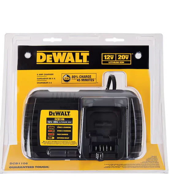 CARGADOR BATERIA DEWALT 12-20V FLEXBOLT 6AMP-4AMP DCB1106-B3 3