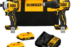 TALADRO DEWALT 1/2 INAL/PERC 20V SIN ESCOBILLAS+ATORNILLADOR IMPACTO 1/4 2 BATERIAS 3AMP+CARGA