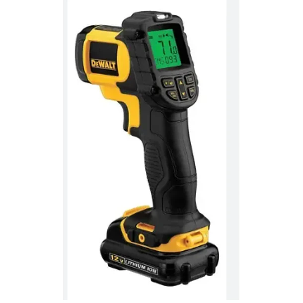 TERMOMETRO DEWALT INFRARROJO 29°C A 500°C 12V MAX DCT414S1 1